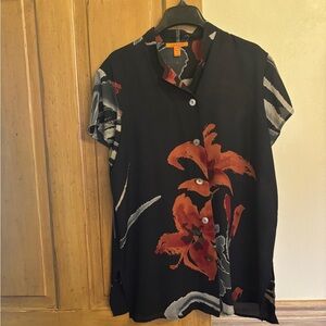 Floral Button-Up Blouse